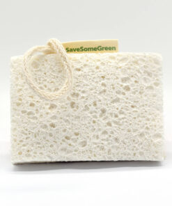 Cellulose Sponge with Loofah Scrub Pad