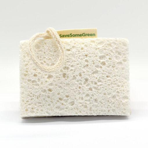 Cellulose Sponge with Loofah Scrub Pad